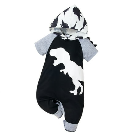 Infant Baby Boys Romper Newborn Boy Short Sleeve Dinosaur Print Hooded Jumpsuit Summer Cute Casual Clothes 0-18 Months
Infant Baby Boys Romper Newborn Boy Short Sleeve Dinosaur Print Hooded Jumpsuit Summer Cute Casual Clothes 0-18 Months