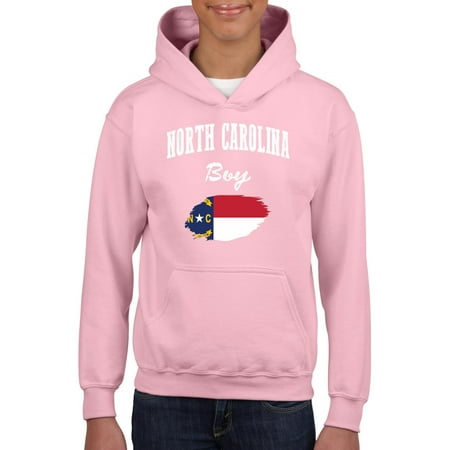North Carolina Boy Youth Hoodie Hooded Sweatshirt
