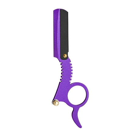 Stainless Steel Folding Ring Knife Holder Hairdressing Shaver Facial Repair Tool Purple J
Stainless Steel Folding Ring Knife Holder Hairdressing Shaver Facial Repair Tool Purple J