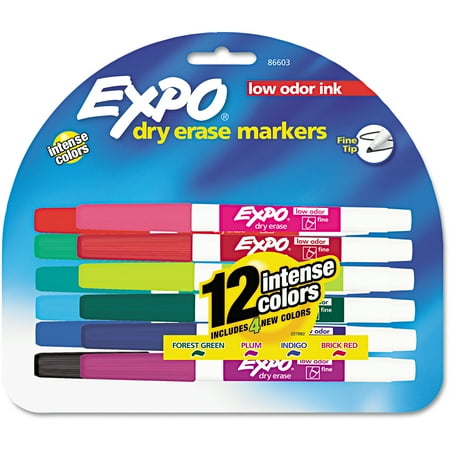 expo erase markers odor dry fine low
