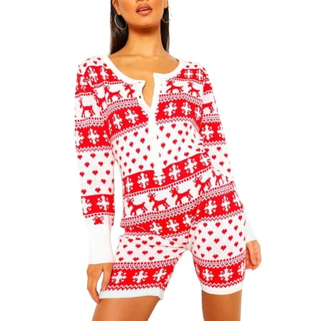 Ma&Baby Women Knitted Christmas Onsies Pajamas Bodysuit Rompers Jumpsuit Xmas Sleepwear
Ma&Baby Women Knitted Christmas Onsies Pajamas Bodysuit Rompers Jumpsuit Xmas Sleepwear