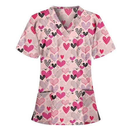 Akklian Summer Savings Clearance Scrubs for Women V-Neck Short Sleeve Top Uniform Printed Pockets Blouse Nursing
Akklian Summer Savings Clearance Scrubs for Women V-Neck Short Sleeve Top Uniform Printed Pockets Blouse Nursing