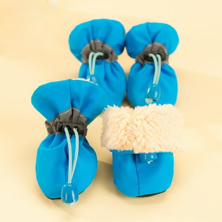 Yipa Small Puppy Plush Anti-Slip Paw Protector Warm Walking Padded Pet Supplies Soft 4Pcs Outdoor Dog Shoes Blue 5 Yards
Yipa Small Puppy Plush Anti-Slip Paw Protector Warm Walking Padded Pet Supplies Soft 4Pcs Outdoor Dog Shoes Blue 5 Yards