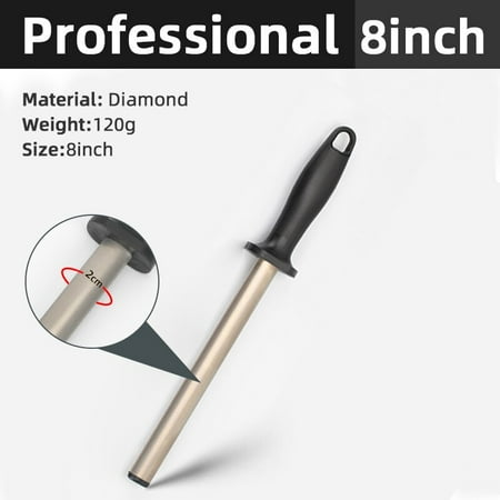 Knife Sharpener Rod 8-10 inch Sharpening Steels Stick For Kitchen Knife And Stainless Steel Knives Diamond Sharpening Stone
Knife Sharpener Rod 8-10 inch Sharpening Steels Stick For Kitchen Knife And Stainless Steel Knives Diamond Sharpening Stone
