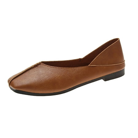 Casual Shoes for Women Fashion Autumn Women Casual Shoes Flat Bottom Lightweight Solid Color Shallow Mouth Slip On Women Casual Shoes Artificial Leather Brown 38
Casual Shoes for Women Fashion Autumn Women Casual Shoes Flat Bottom Lightweight Solid Color Shallow Mouth Slip On Women Casual Shoes Artificial Leather Brown 38