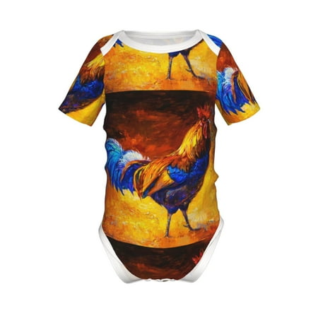 Coaee Colorful Rooster for Soft Baby Short-Sleeve Bodysuit Baby Climbing Clothes Baby Girls Boys Bodysuit Romper-18 Months
Coaee Colorful Rooster for Soft Baby Short-Sleeve Bodysuit Baby Climbing Clothes Baby Girls Boys Bodysuit Romper-18 Months