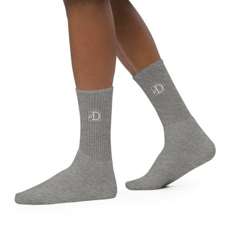 uD embroidered socks (unconditionally Detroit)