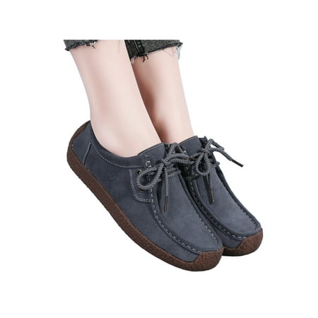 Wazshop Women Flats Comfort Casual Shoes Lace Up Loafers Classic Non-slip Boat Shoe Ladies Moccasin Breathable Gray 10
Wazshop Women Flats Comfort Casual Shoes Lace Up Loafers Classic Non-slip Boat Shoe Ladies Moccasin Breathable Gray 10