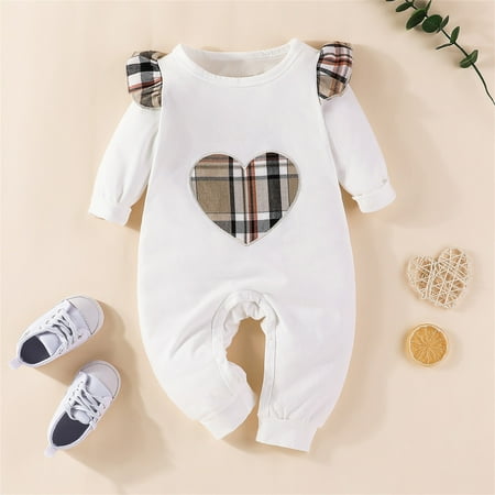 NIUREDLTD Baby Girls Boys Plaid Autumn Long Sleeve Ruffle Romper Jumpsuit Clothes 
NIUREDLTD Baby Girls Boys Plaid Autumn Long Sleeve Ruffle Romper Jumpsuit Clothes