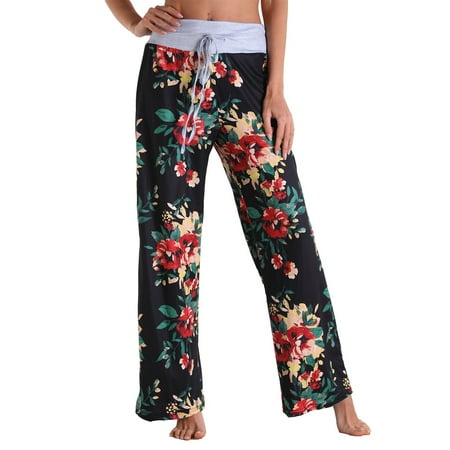 Women s Comfy Casual Pajama Pants Floral Print Drawstring Palazzo Lounge Pants Wide Leg Loose
Women s Comfy Casual Pajama Pants Floral Print Drawstring Palazzo Lounge Pants Wide Leg Loose