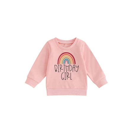 Emmababy Celebrate with Style: Rainbow Print Sweatshirt Round Neck Pullovers for Girls Birthday
Emmababy Celebrate with Style: Rainbow Print Sweatshirt Round Neck Pullovers for Girls Birthday