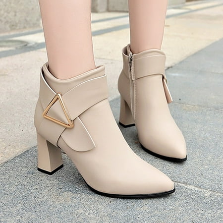 iLUGU Wommen Boots Fashion Comfortable Pointed Toe Thick Heel Side Zipper Solid Color Autumn And Winter
iLUGU Wommen Boots Fashion Comfortable Pointed Toe Thick Heel Side Zipper Solid Color Autumn And Winter