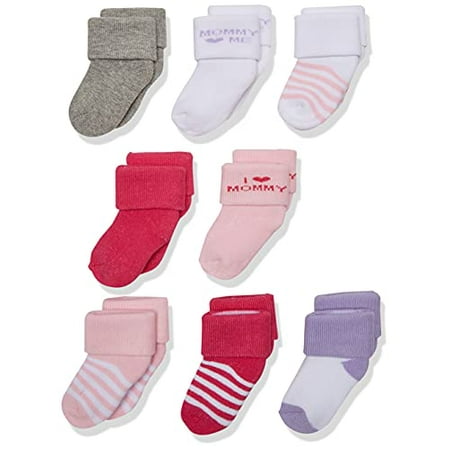 Luvable Friends Unisex Baby Newborn and Baby Terry Socks Pink Mommy 0-6 Months
