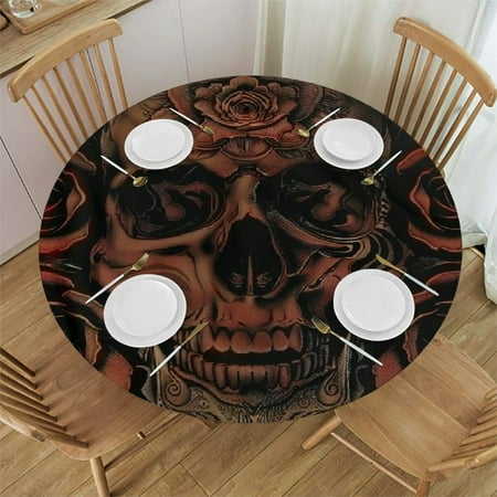 Skull Round Table Cover Stain Resistant Indoor Outdoor Tablecloth Kitchen Dining Wedding Parties 100% Polyester Fiber 42-46
Skull Round Table Cover Stain Resistant Indoor Outdoor Tablecloth Kitchen Dining Wedding Parties 100% Polyester Fiber 42-46