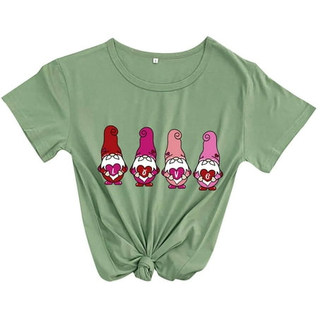 SMihono Clearance Knotted T Shirts for Women Gifts for Women Short Sleeve Crew Neck Valentine s Day Love Heart Print Cute Dwarfs Print Loose Casual Novelty Fashion Female Leisure Green XL
SMihono Clearance Knotted T Shirts for Women Gifts for Women Short Sleeve Crew Neck Valentine s Day Love Heart Print Cute Dwarfs Print Loose Casual Novelty Fashion Female Leisure Green XL