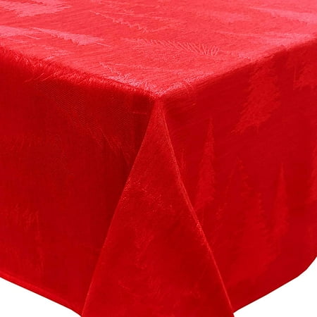 Shimmering Holiday Modern Tree Jacquard Woven Tablecloth (60 x 102 Rectangle Red)
Shimmering Holiday Modern Tree Jacquard Woven Tablecloth (60 x 102 Rectangle Red)