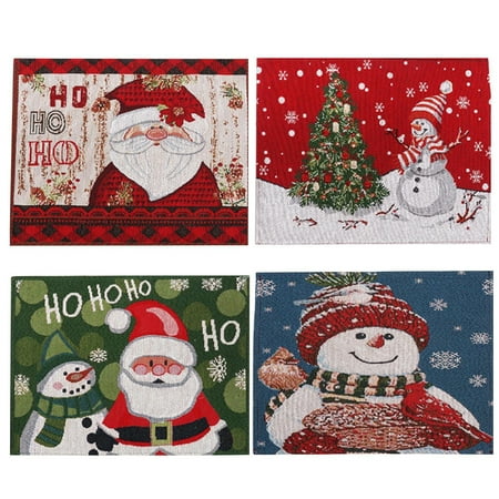 Christmas Placemats | Heat Resistant Table Mats | Christmas Ornament Cartoon Knitted Decorative Placemat Kitchen Table Christmas Decor
Christmas Placemats | Heat Resistant Table Mats | Christmas Ornament Cartoon Knitted Decorative Placemat Kitchen Table Christmas Decor