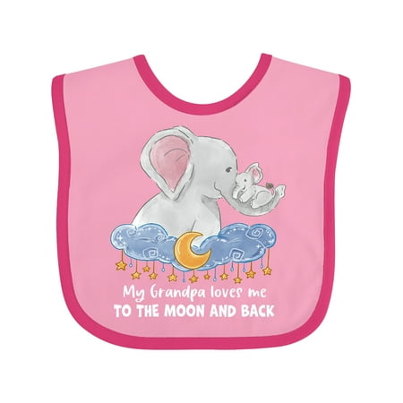 Inktastic My Grandpa Loves Me to the Moon and Back Elephant Family Gift Baby Boy or Baby Girl Bib
Inktastic My Grandpa Loves Me to the Moon and Back Elephant Family Gift Baby Boy or Baby Girl Bib