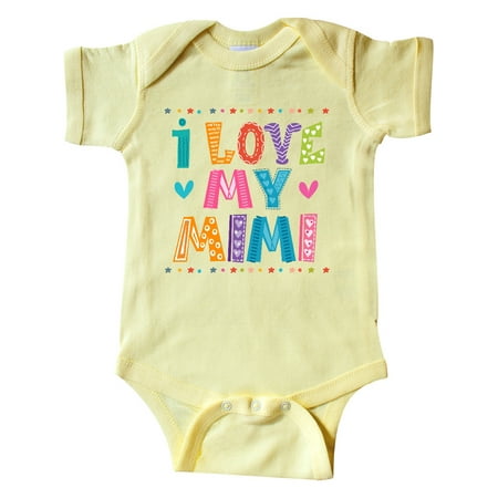 Inktastic I Love My Mimi for Babies Gift Baby Boy or Baby Girl Bodysuit