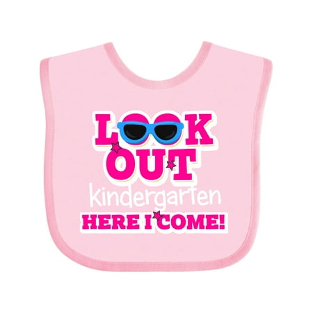 Inktastic Look out Kindergarten Here I Come Gift Baby Girl Bib