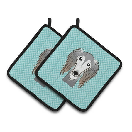 Carolines Treasures BB1167PTHD Checkerboard Blue Saluki Pair of Pot Holders 7.5HX7.5W multicolor
Carolines Treasures BB1167PTHD Checkerboard Blue Saluki Pair of Pot Holders 7.5HX7.5W multicolor