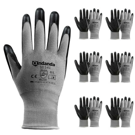 ANDANDA 6 Pairs Work Gloves Smart Touch 3D Comfort Stretch Fit Nitrile Coated Work Gloves with Grip Seamless Knit Nylon Work Gloves Men Black(XL)
ANDANDA 6 Pairs Work Gloves Smart Touch 3D Comfort Stretch Fit Nitrile Coated Work Gloves with Grip Seamless Knit Nylon Work Gloves Men Black(XL)