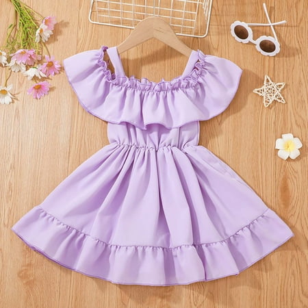 kpoplk Girls Dresses Toddler Solid Ruffles Shoulder Off Girls Princess Baby Dress Girls Tutu Dresses For Toddler Girls(Purple)
kpoplk Girls Dresses Toddler Solid Ruffles Shoulder Off Girls Princess Baby Dress Girls Tutu Dresses For Toddler Girls(Purple)
