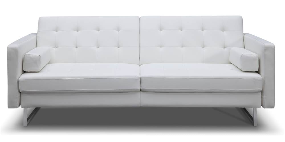 Aria Futon Sofa Bed, White