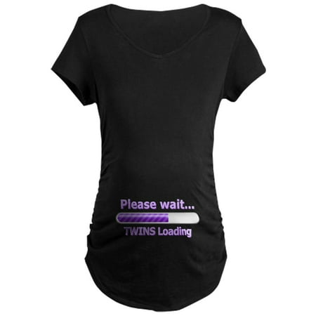 CafePress - Baby TWINS Loading! Maternity T Shirt - Maternity Dark T-Shirt