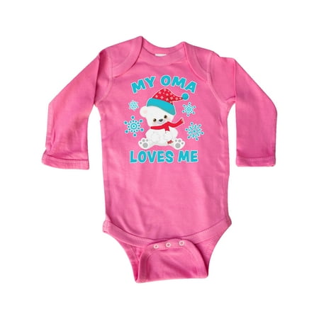 Inktastic Polar Bear My Oma Loves Me in Santa Hat with Snowflakes Gift Baby Boy or Baby Girl Long Sleeve Bodysuit
Inktastic Polar Bear My Oma Loves Me in Santa Hat with Snowflakes Gift Baby Boy or Baby Girl Long Sleeve Bodysuit