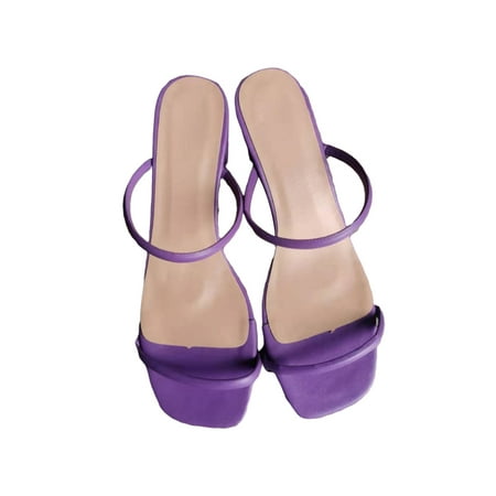 Crocowalk Females Shoes Open Toe Heels Solid Color Sandals Lady Pumps Party Soft Square Tie Purple 9.5
Crocowalk Females Shoes Open Toe Heels Solid Color Sandals Lady Pumps Party Soft Square Tie Purple 9.5