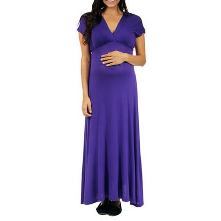 Women s Faux Wrap Maxi Maternity Dress