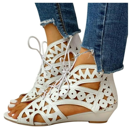CAICJ98 Sandals Women Closed Toe Sandals for Women Casual Summer Hollow Out Vintage Wedge Sandal Gladiator Outdoor Shoes White
CAICJ98 Sandals Women Closed Toe Sandals for Women Casual Summer Hollow Out Vintage Wedge Sandal Gladiator Outdoor Shoes White