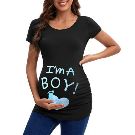 Youmylove Womens Maternity Short Sleeve Crew Neck Cute Letter Printed Tops T-Shirt Pregnancy Casual Tee Tunic Blouse Casual Clothes
Youmylove Womens Maternity Short Sleeve Crew Neck Cute Letter Printed Tops T-Shirt Pregnancy Casual Tee Tunic Blouse Casual Clothes