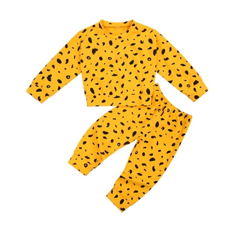 Fashionable Kid s Suit Long Sleeve Round Neck Elastic Head Long Pants with Dots Pattern for Autumn and Spring
Fashionable Kid s Suit Long Sleeve Round Neck Elastic Head Long Pants with Dots Pattern for Autumn and Spring