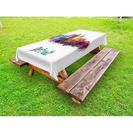 Detroit Outdoor Tablecloth Artistic Skyline in Watercolor Splatters Colorful Grunge Look American Landmark Decorative Washable Fabric Picnic Tablecloth 58 X 104 Inches Multicolor by Ambesonne
Detroit Outdoor Tablecloth Artistic Skyline in Watercolor Splatters Colorful Grunge Look American Landmark Decorative Washable Fabric Picnic Tablecloth 58 X 104 Inches Multicolor by Ambesonne