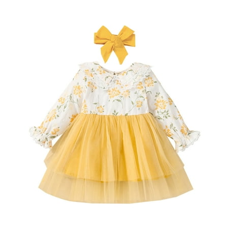 ZMHEGW Toddler Kids Girls Long Sleeve Floral Prints Bowknot Mesh Tulle Princess Dress
ZMHEGW Toddler Kids Girls Long Sleeve Floral Prints Bowknot Mesh Tulle Princess Dress