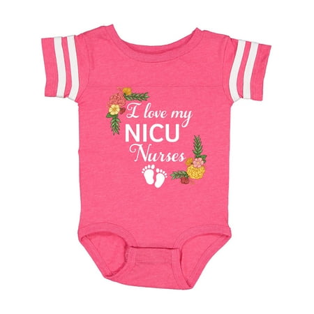 Inktastic I Love My NICU Nurses with Baby Footprints and Flowers Gift Baby Boy or Baby Girl Bodysuit
Inktastic I Love My NICU Nurses with Baby Footprints and Flowers Gift Baby Boy or Baby Girl Bodysuit