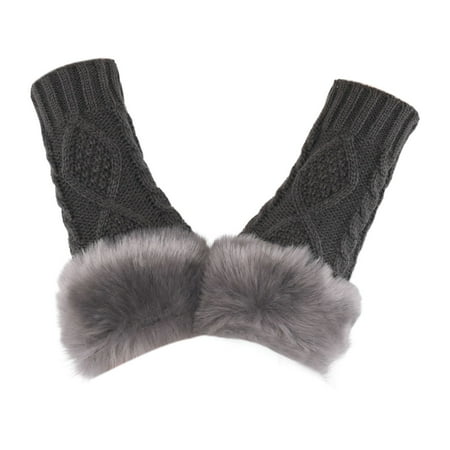 KUNyu 1 Pair Women Gloves Knitted Fingerless Thumb Hole Plush Splicing Solid Color Keep Warm Clothing Accessories Arm Sleeves Lady Mitt
KUNyu 1 Pair Women Gloves Knitted Fingerless Thumb Hole Plush Splicing Solid Color Keep Warm Clothing Accessories Arm Sleeves Lady Mitt
