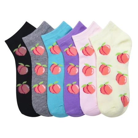 6-PACK Women s Comfort Low Cut Socks Spandex Socks PEACH 4-6