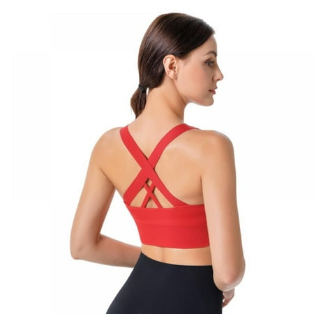 Sports Bra for Women Criss-Cross Back Padded Strappy Sports Bras Medium Support Yoga Bra with Removable Cups
Sports Bra for Women Criss-Cross Back Padded Strappy Sports Bras Medium Support Yoga Bra with Removable Cups