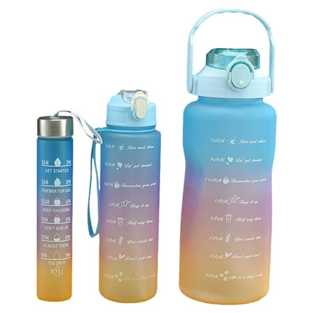 Water Bottle With Straw | Large Capacity Water Drinking Bottle Reminder | Water Bottle Set Of 3 with Time Marker OutdoorWater Bottle With Bounce Cap Straw
Water Bottle With Straw | Large Capacity Water Drinking Bottle Reminder | Water Bottle Set Of 3 with Time Marker OutdoorWater Bottle With Bounce Cap Straw
