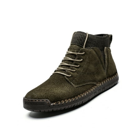 Avamo Men Booties Lace Up Leather Boot Faux Suede Ankle Boots Driving Bootie Work Non Slip Casual Winter Shoes Army Green 6
Avamo Men Booties Lace Up Leather Boot Faux Suede Ankle Boots Driving Bootie Work Non Slip Casual Winter Shoes Army Green 6