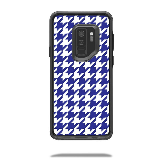 Skin Decal for LifeProof SLAM Samsung Galaxy S9 Plus Case Blue Houndstooth