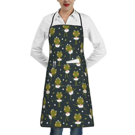 Rocae Ballerina Frogs for Kitchen Aprons for Women Adjustable Cooking Kitchen Chef Apron for Men with Pockets
Rocae Ballerina Frogs for Kitchen Aprons for Women Adjustable Cooking Kitchen Chef Apron for Men with Pockets