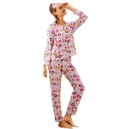 Lingerie Pajama Sets for Women Winter Fall Comfortable Home Printed Eye Three Piece Set Nightdress
Lingerie Pajama Sets for Women Winter Fall Comfortable Home Printed Eye Three Piece Set Nightdress