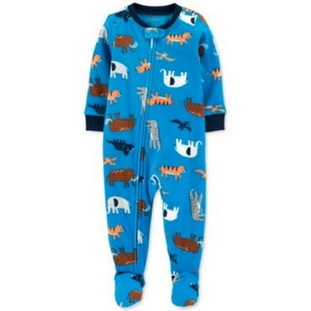 Carter s Baby Boys Fleece Footed Pajamas Choose Sz/Color: 12M/Animal Print