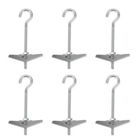 OUNONA 6pcs Toggle Wing Drywall Ceiling Hooks Fastener Expansion Fixing Clamp Hooks
OUNONA 6pcs Toggle Wing Drywall Ceiling Hooks Fastener Expansion Fixing Clamp Hooks