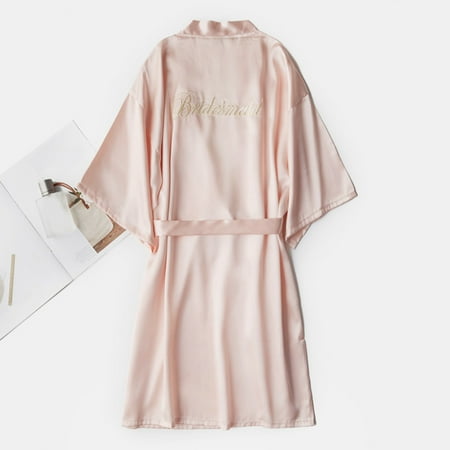 ERTUTUYI Women s Soild Satin Sleepwear Pajamas Bathrobe Nightgown For Bridesmaidse Wedding Party
ERTUTUYI Women s Soild Satin Sleepwear Pajamas Bathrobe Nightgown For Bridesmaidse Wedding Party