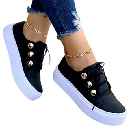 Women s Lace Up Shoes Round Head Platform Casual Shoes Simple and Fashionable 42 Black
Women s Lace Up Shoes Round Head Platform Casual Shoes Simple and Fashionable 42 Black